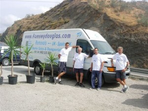 Van and men available for Removals in Souther Spain